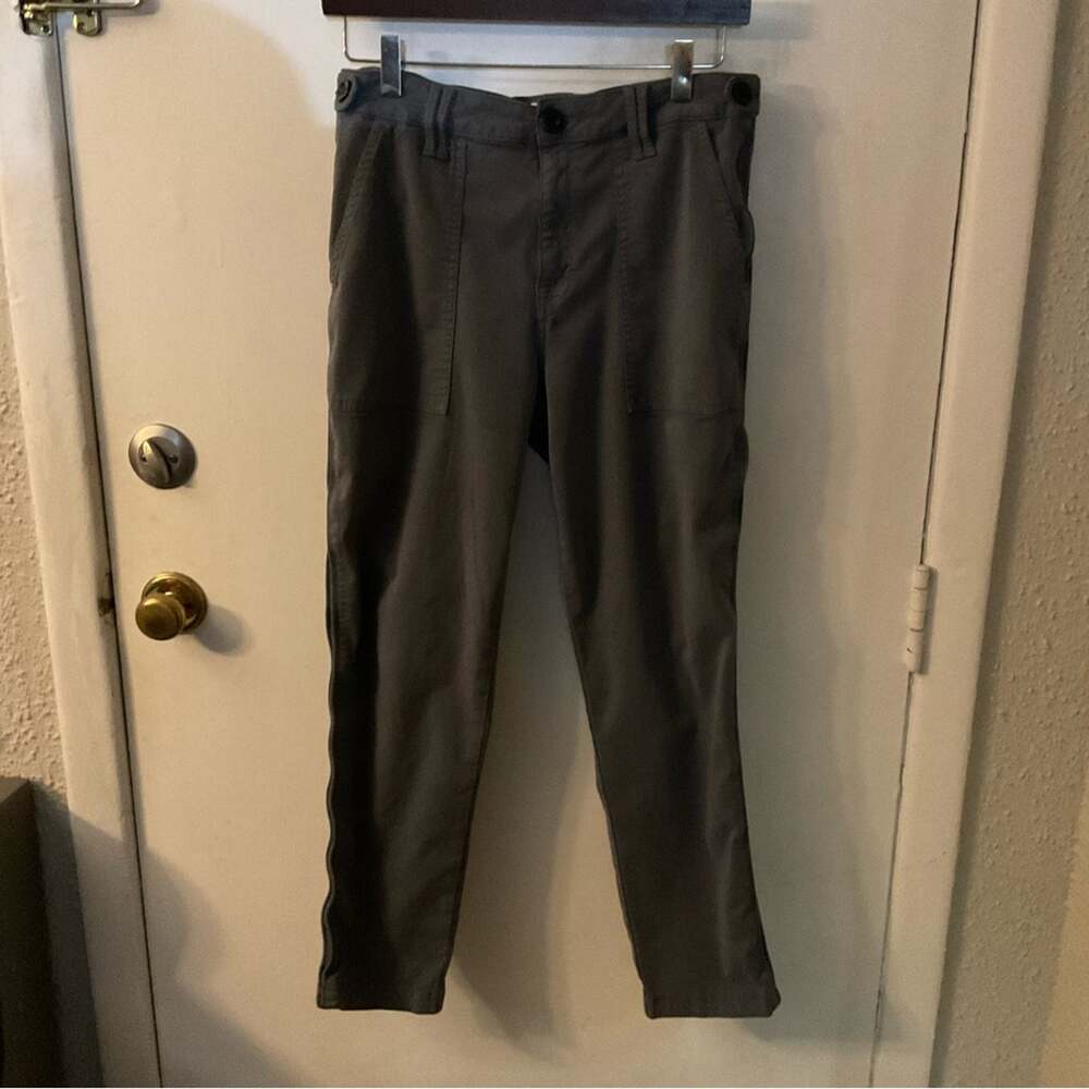 Pistola High Rise Straight Trouser Olive Green 29 Classic Dark Academia Casual
